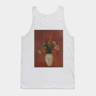 Bouquet in a Chinese Vase by Odilon Redon Tank Top